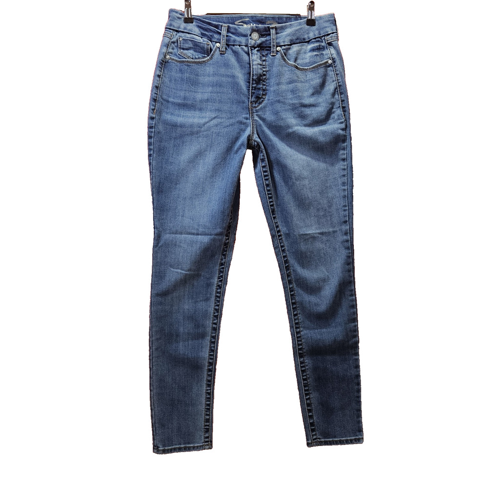 Seven7 Tummyless High Rise Skinny Jeans Women 10 Stretch Denim Y2K Minimalist